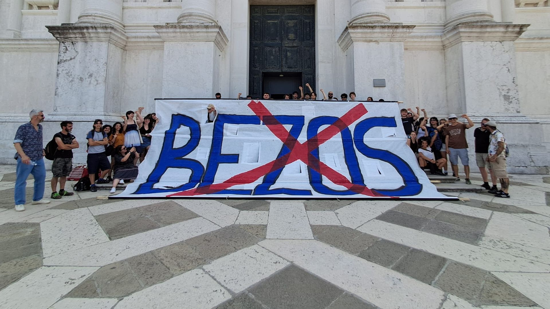 Why are activists protesting against Jeff Bezos's wedding?