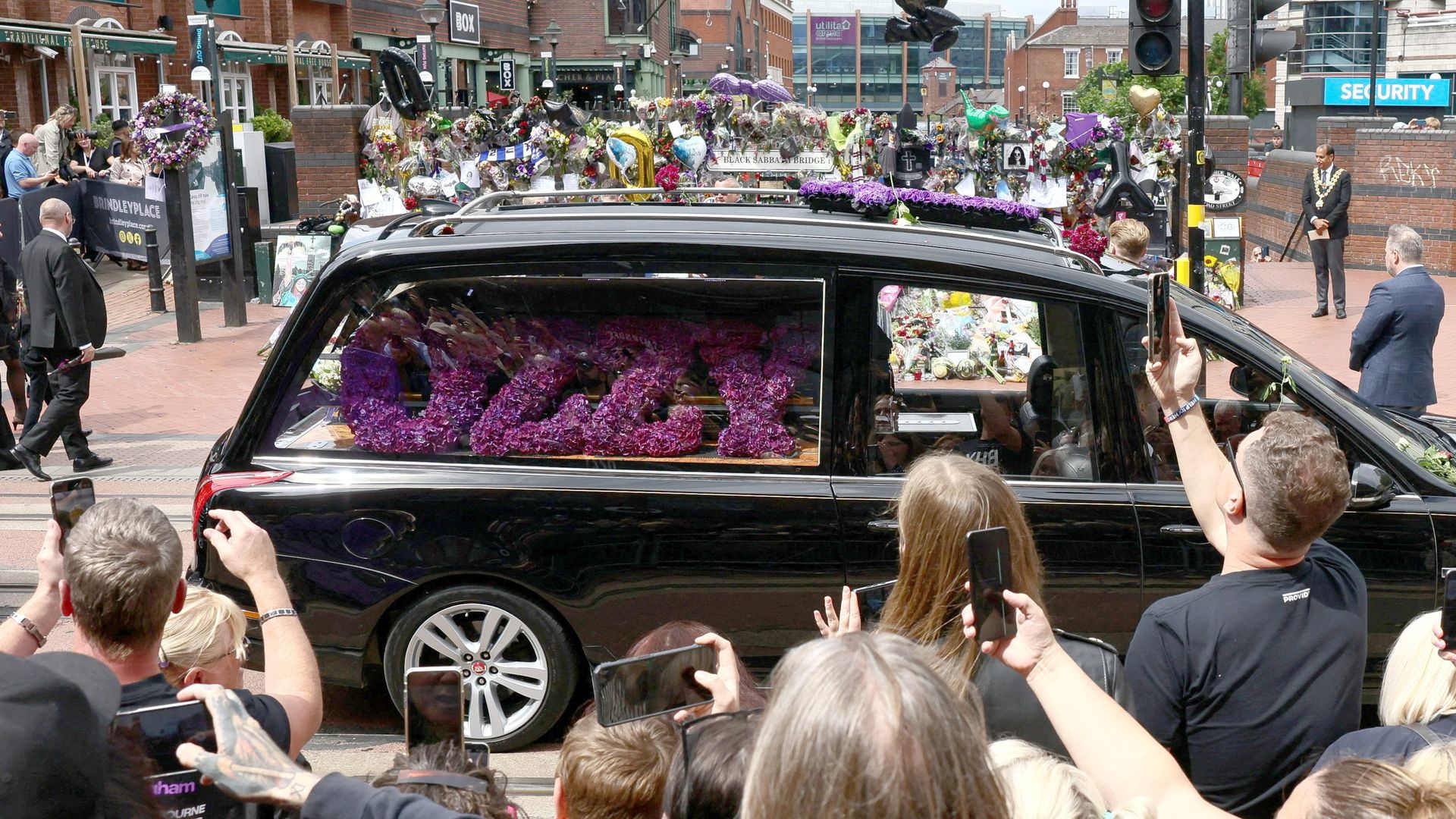 Ozzy Osbourne gets final tour of Birmingham - with fans flooding streets to pay their respects