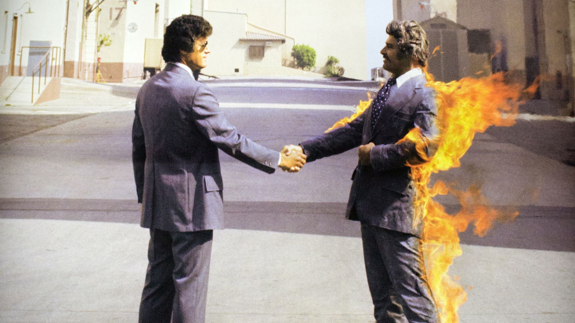 Hollywood stuntman set on fire for famous 70s album cover dies