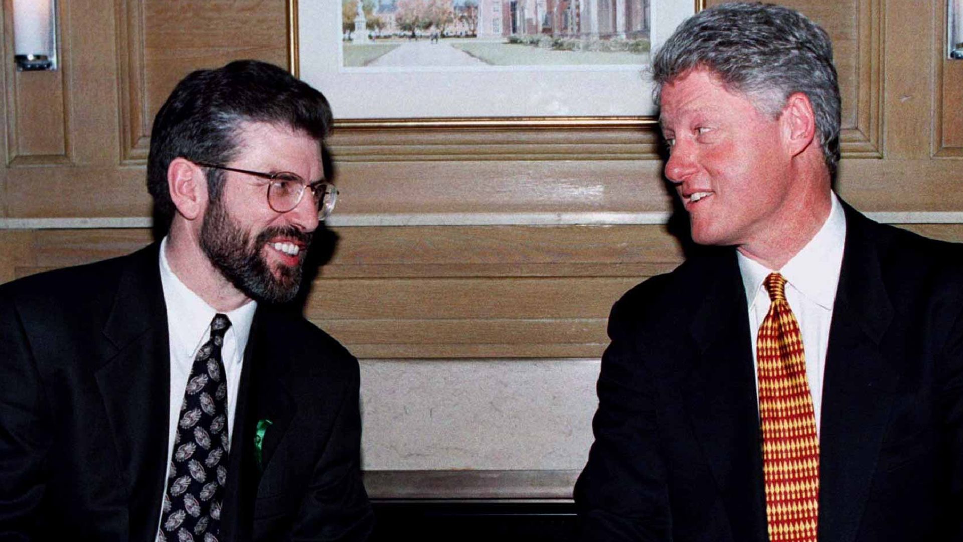 Clinton told to to avoid public handshake with Gerry Adams, records show