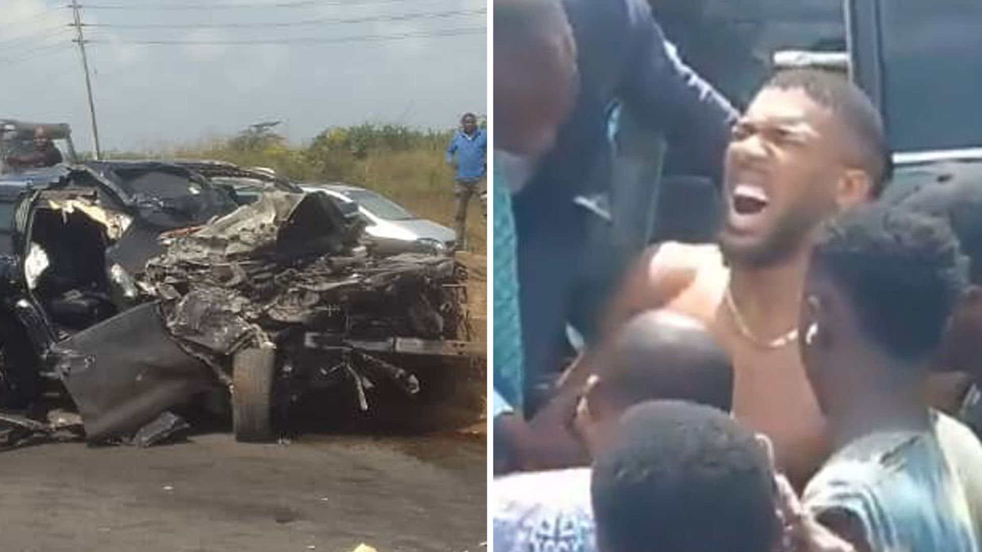 Anthony Joshua injured in car crash in Nigeria that has left two other people dead