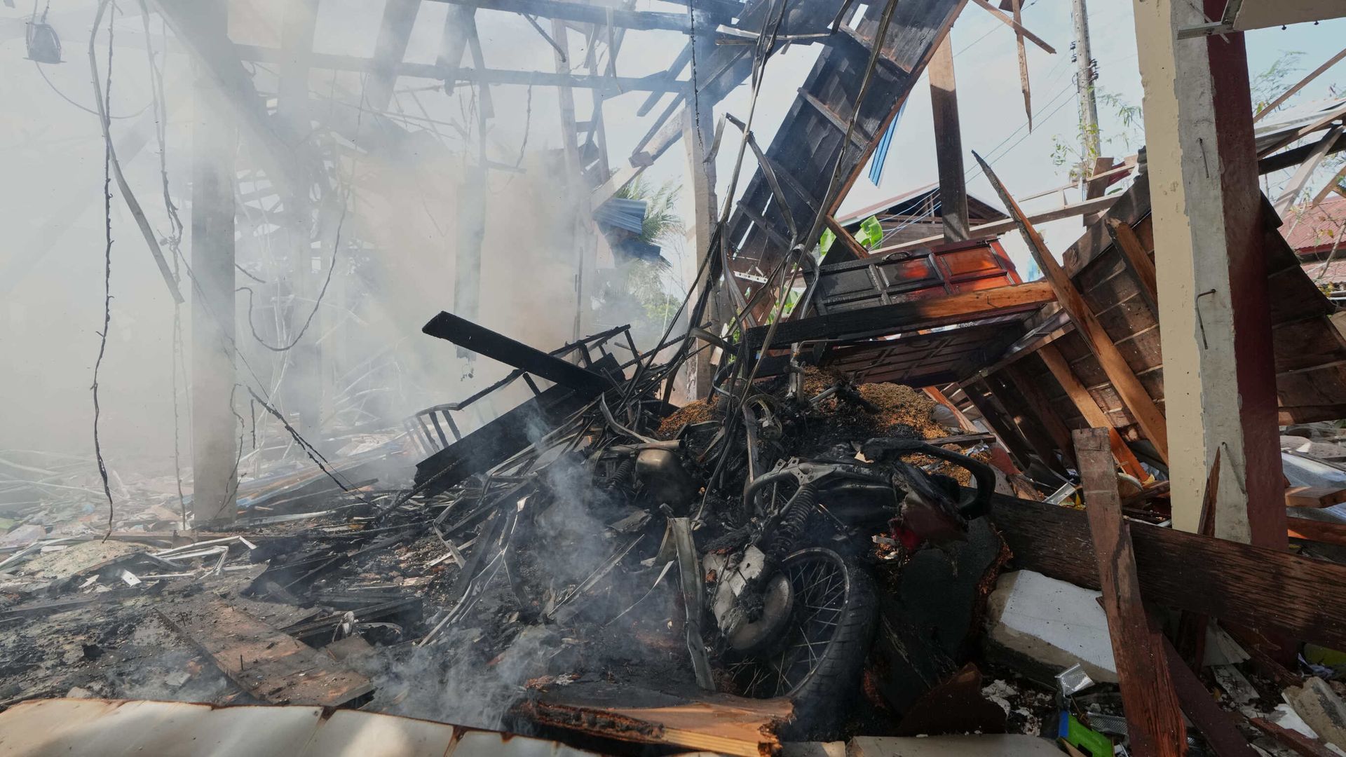 Thailand destroys bridge as fighting with Cambodia over disputed region continues