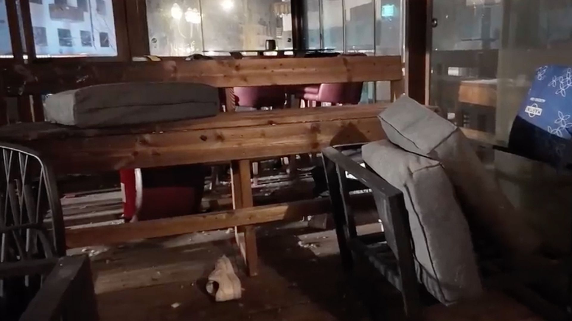 Witness saw people 'walking on top of others' as they tried to escape fire in packed bar