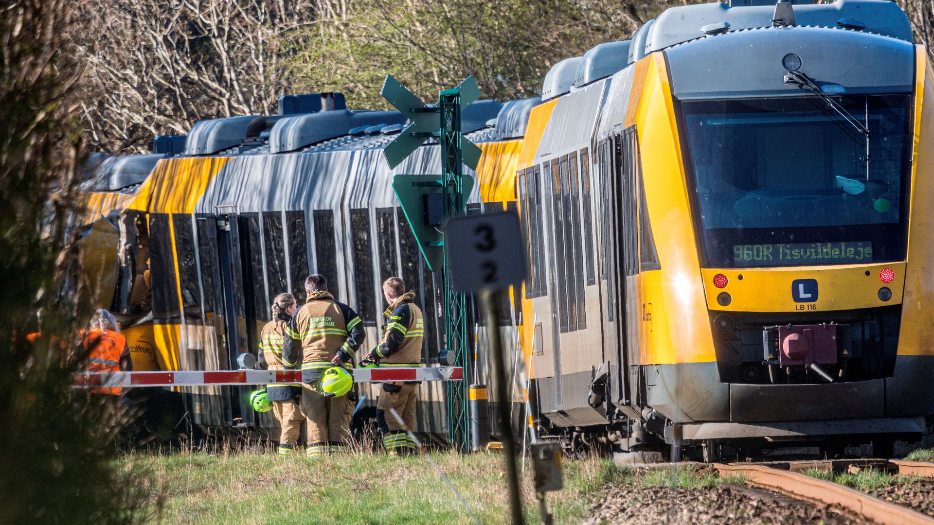 Five people critically injured after two trains collide