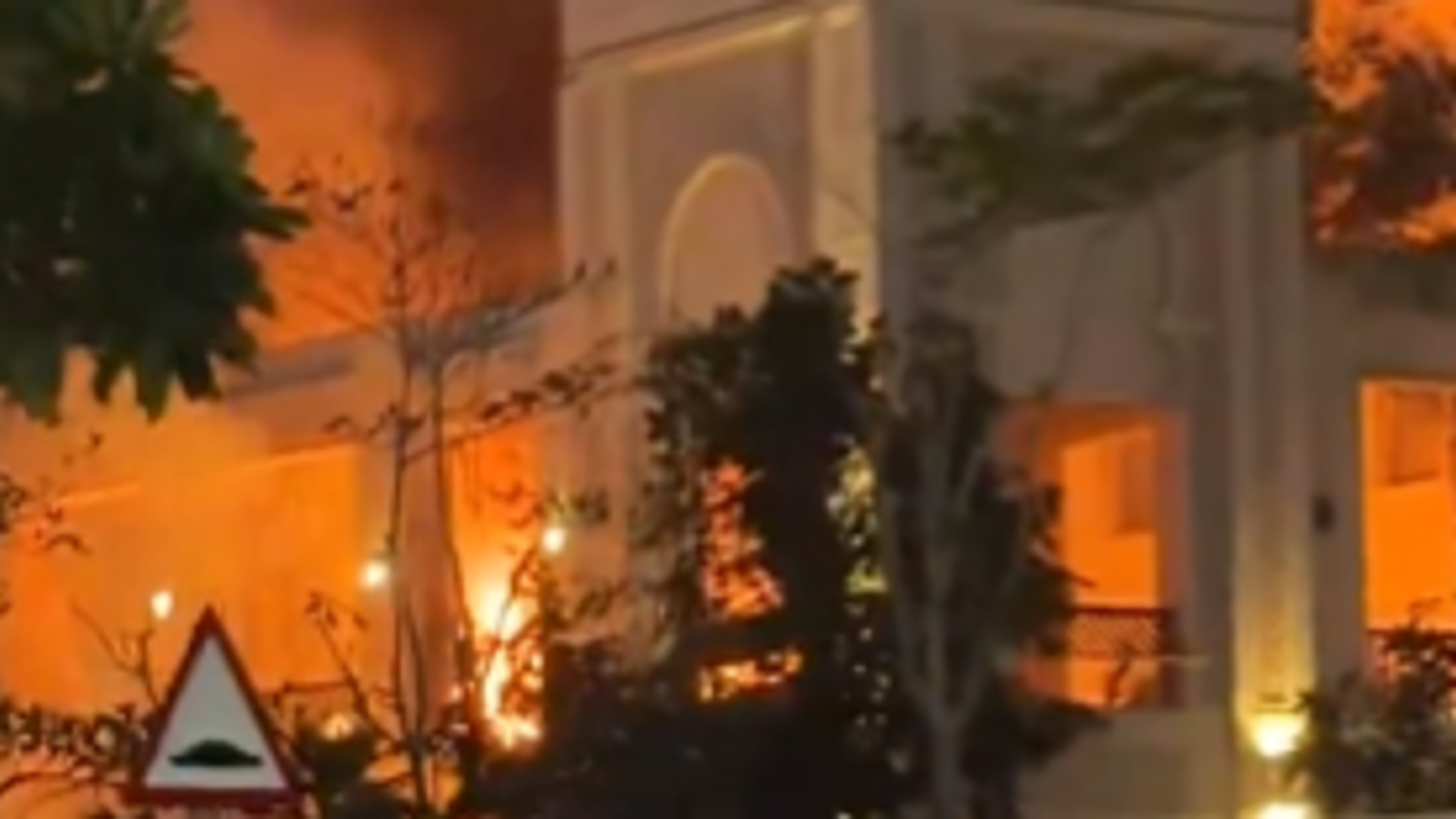 Dubai rocked by conflict with flights halted and people running for cover