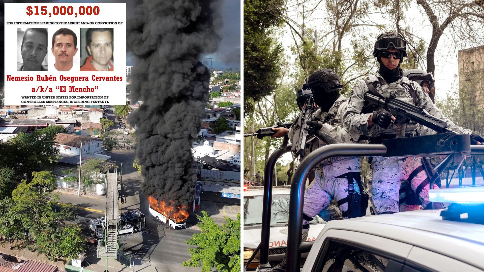 Head of notorious Jalisco New Generation Cartel gunned down in the street as Britons warned to stay indoors