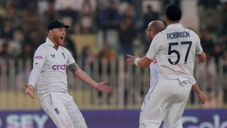 England beat Pakistan by 74 runs in historic win in Rawalpindi