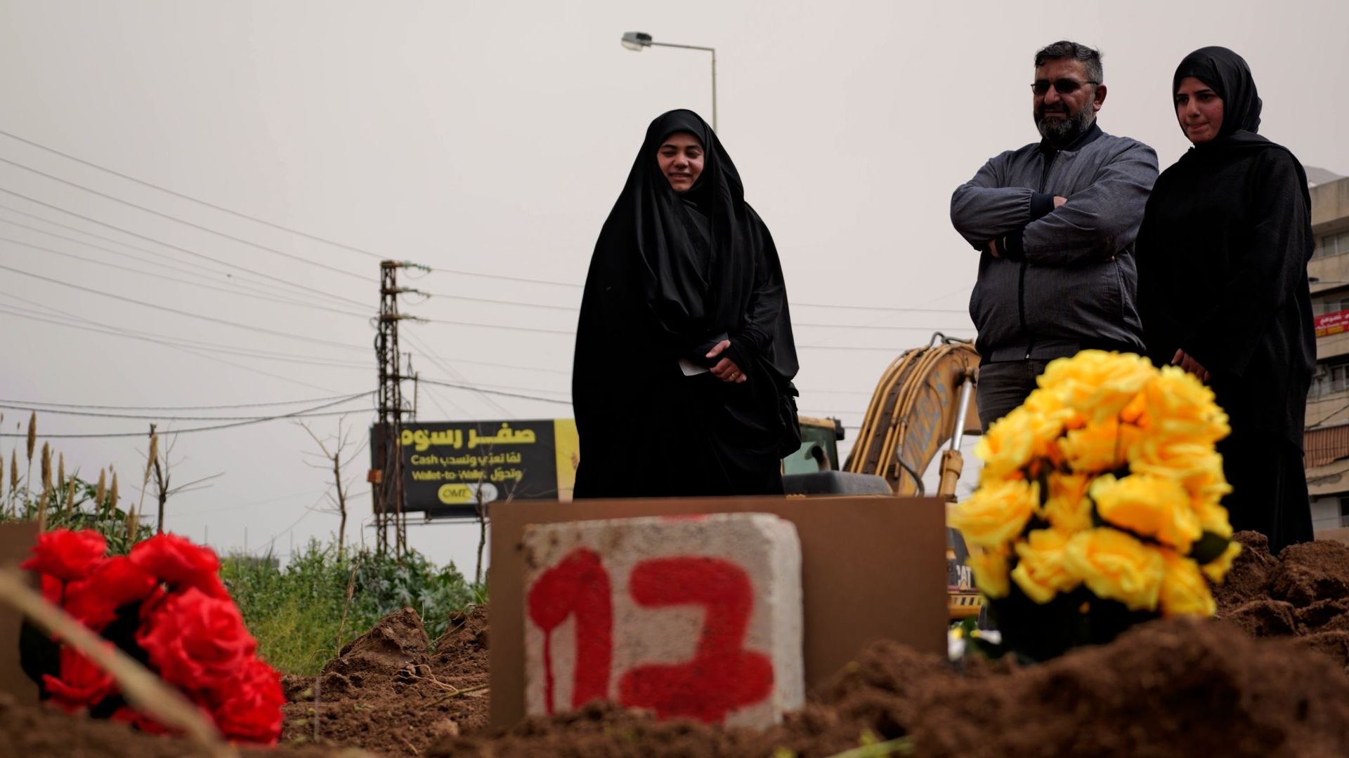 Mourners defy Israel's evacuation orders as they bury 'martyred' loved ones in makeshift cemetery