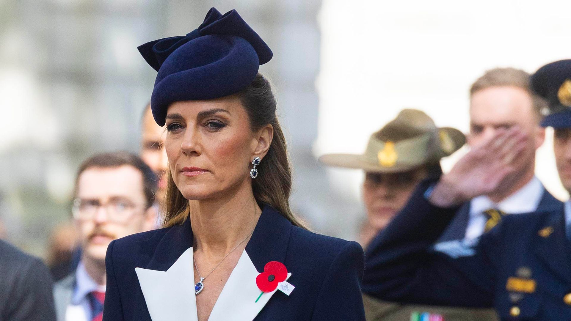 Princess of Wales lays wreath at Cenotaph to mark Anzac Day