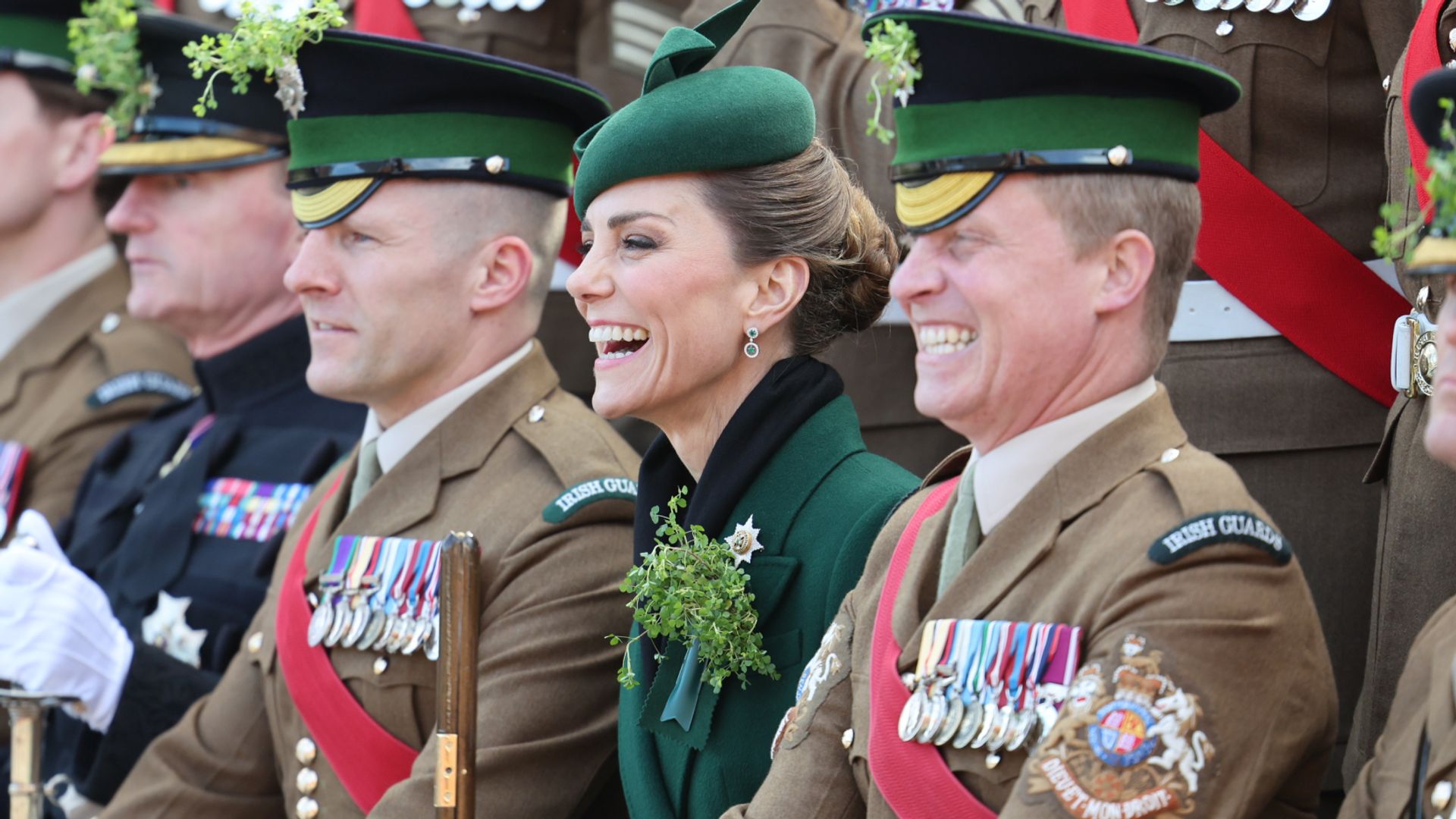 Princess of Wales celebrates St Patrick's Day with Irish Guards