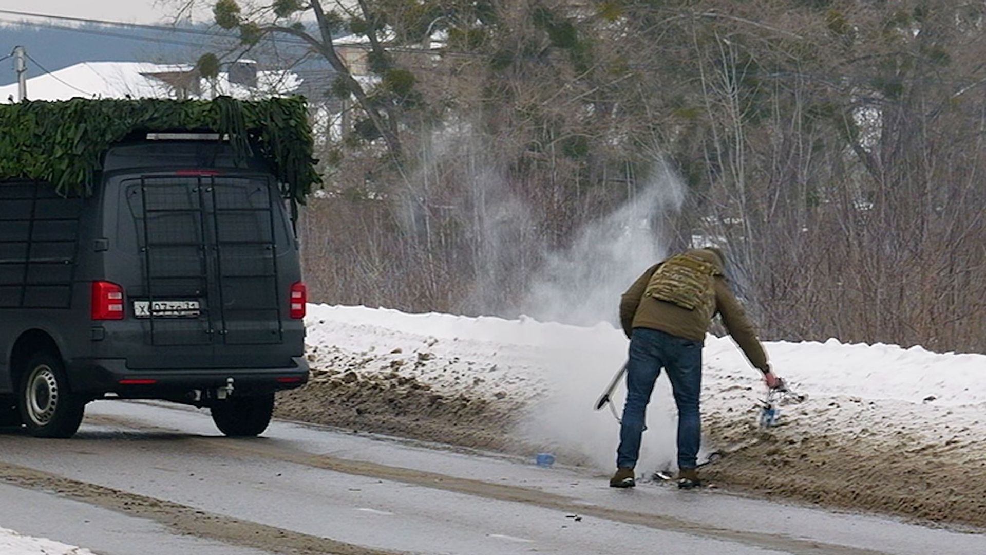 'Quick, get out!': The 'sleeper' drone laden with explosives that lay in wait - and hit our car