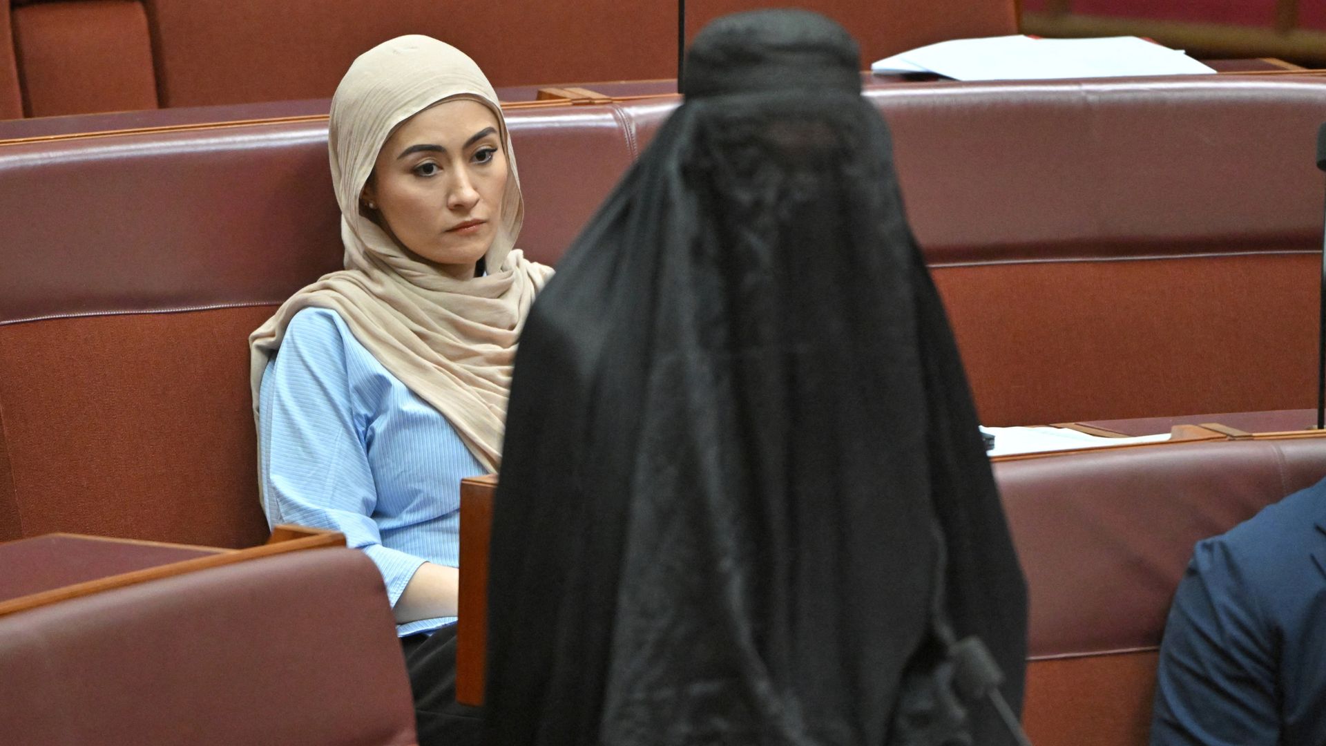 Australian senator condemned for 'blatant racism' over burka stunt