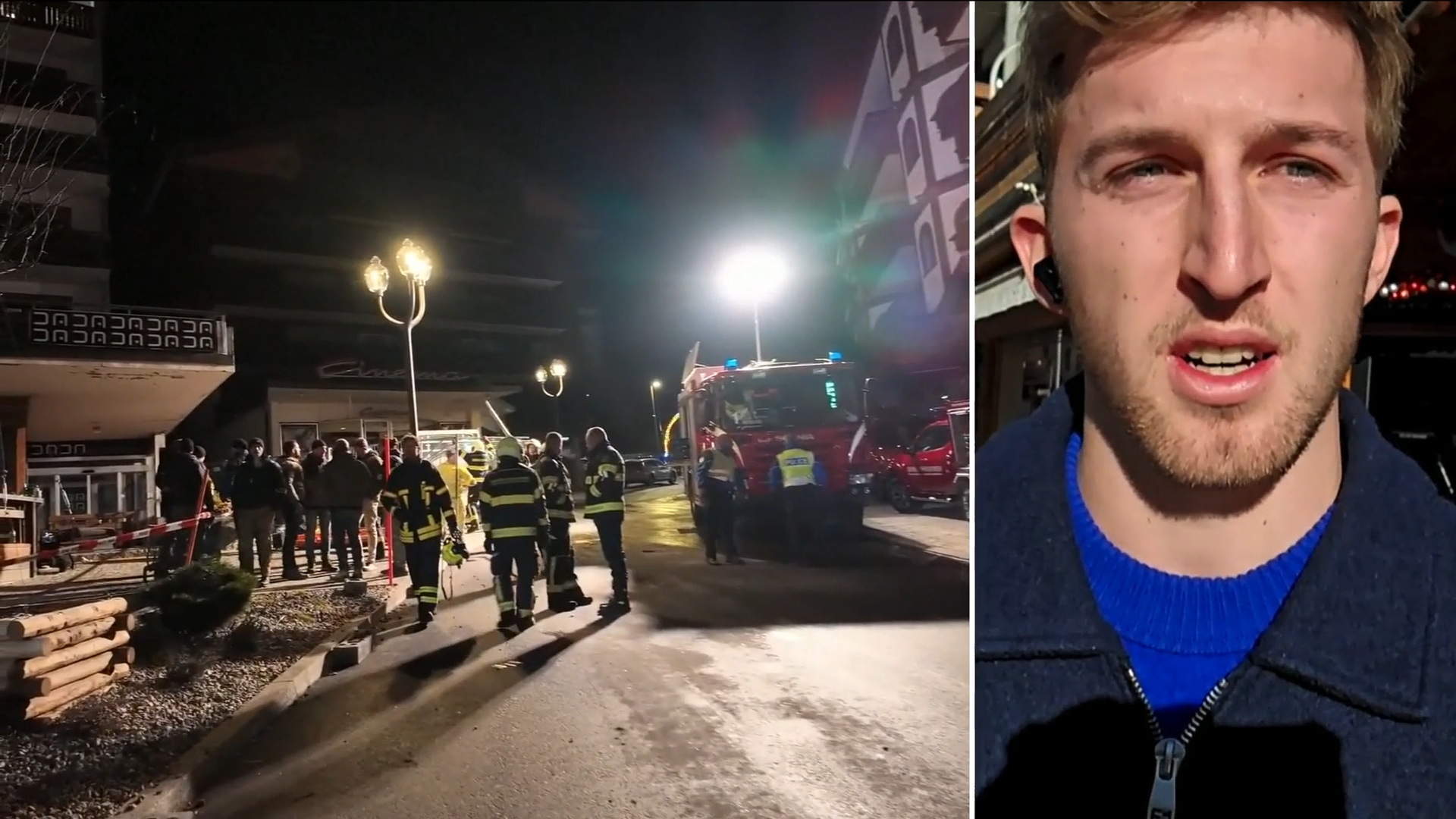 Witness saw people 'walking on top of others' as they tried to escape fire in packed bar