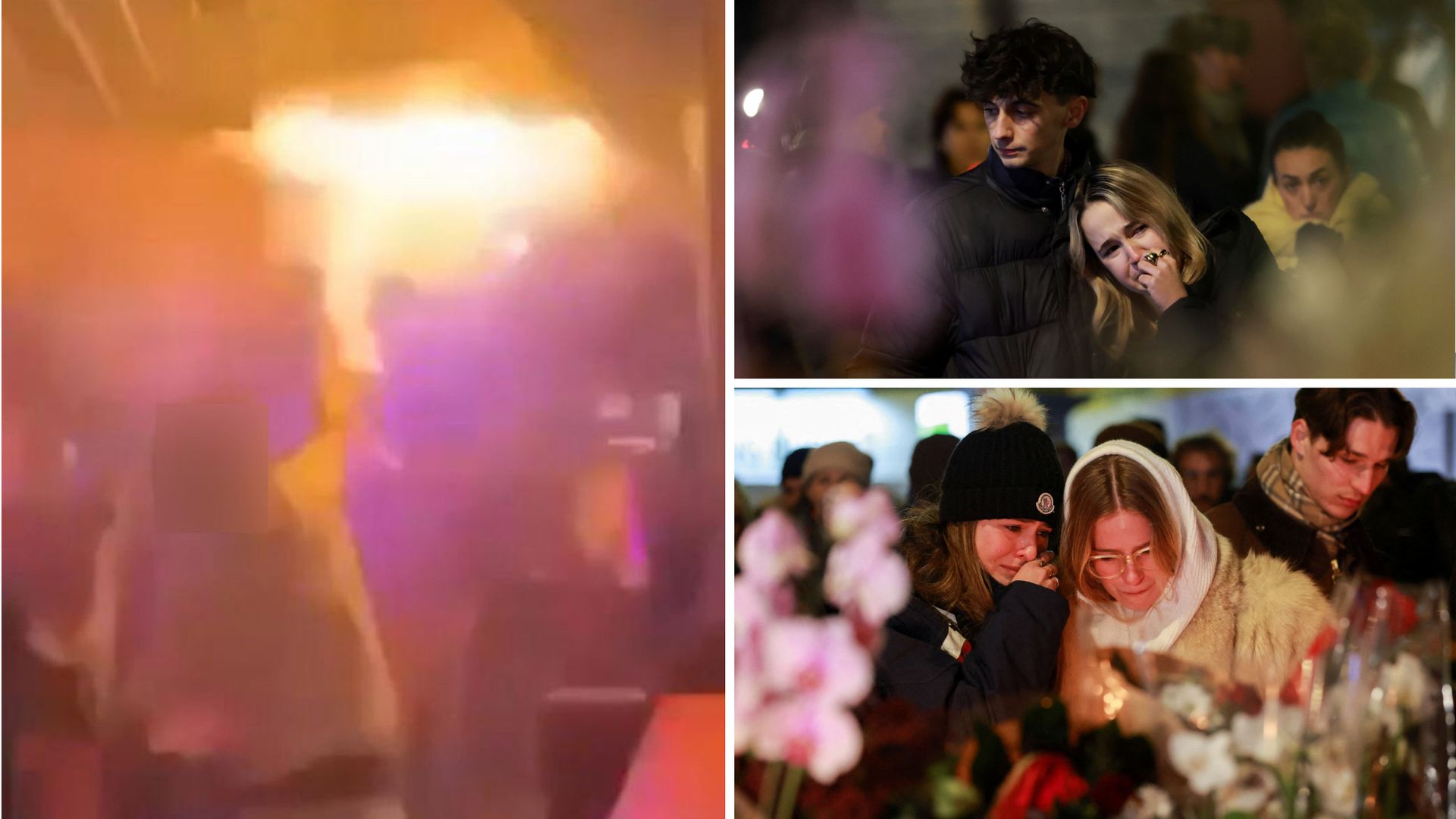 'Horror movie' ski resort fire leaves dozens dead - as footage shows partygoer trying to tackle flames