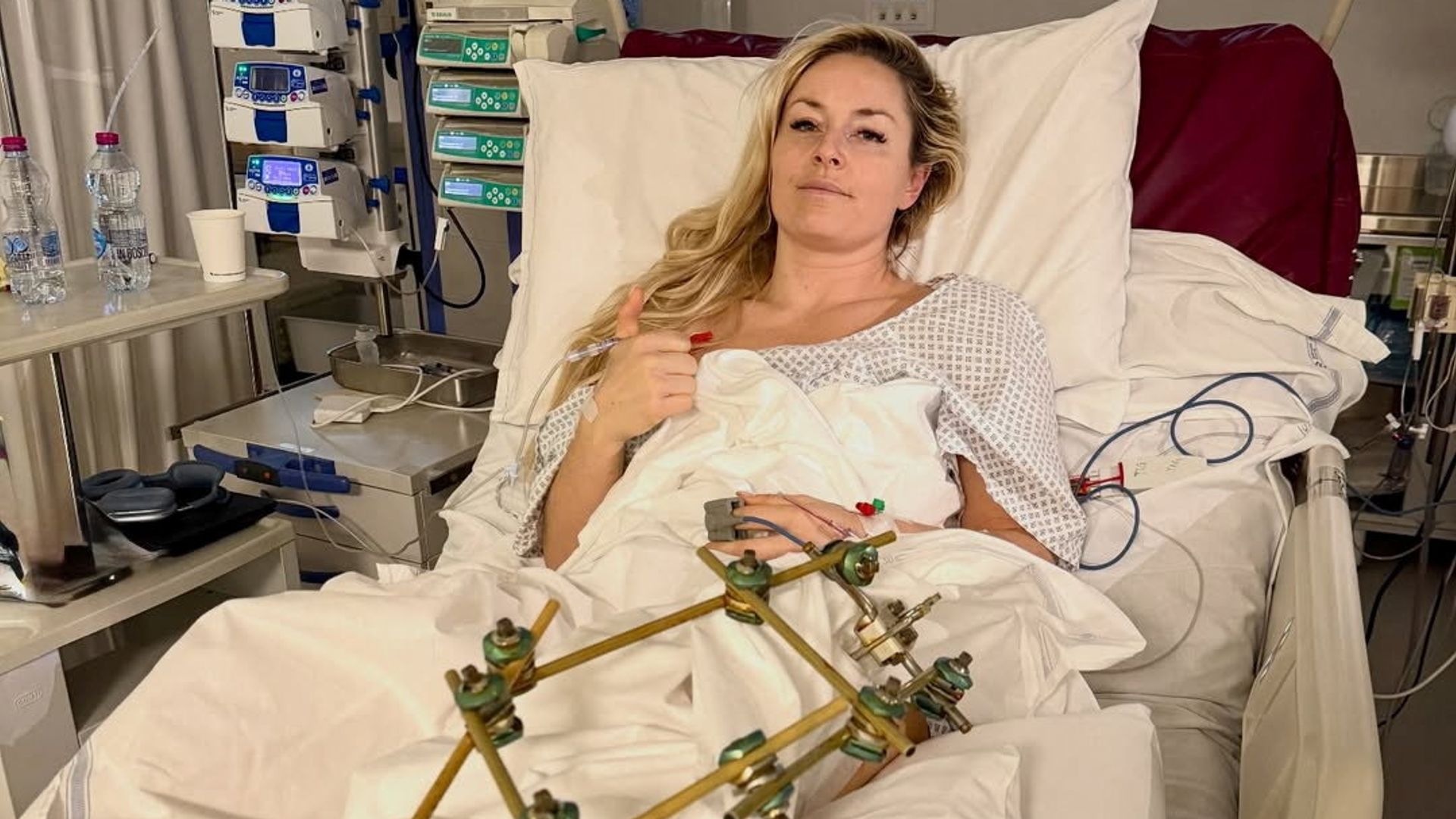 Skier Lindsey Vonn 'discharged from hospital' a week after horror Olympics crash