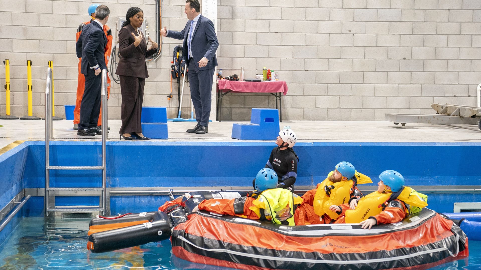 'Jumping ship': Life raft backdrop a baffling choice for Badenoch visit given latest defection