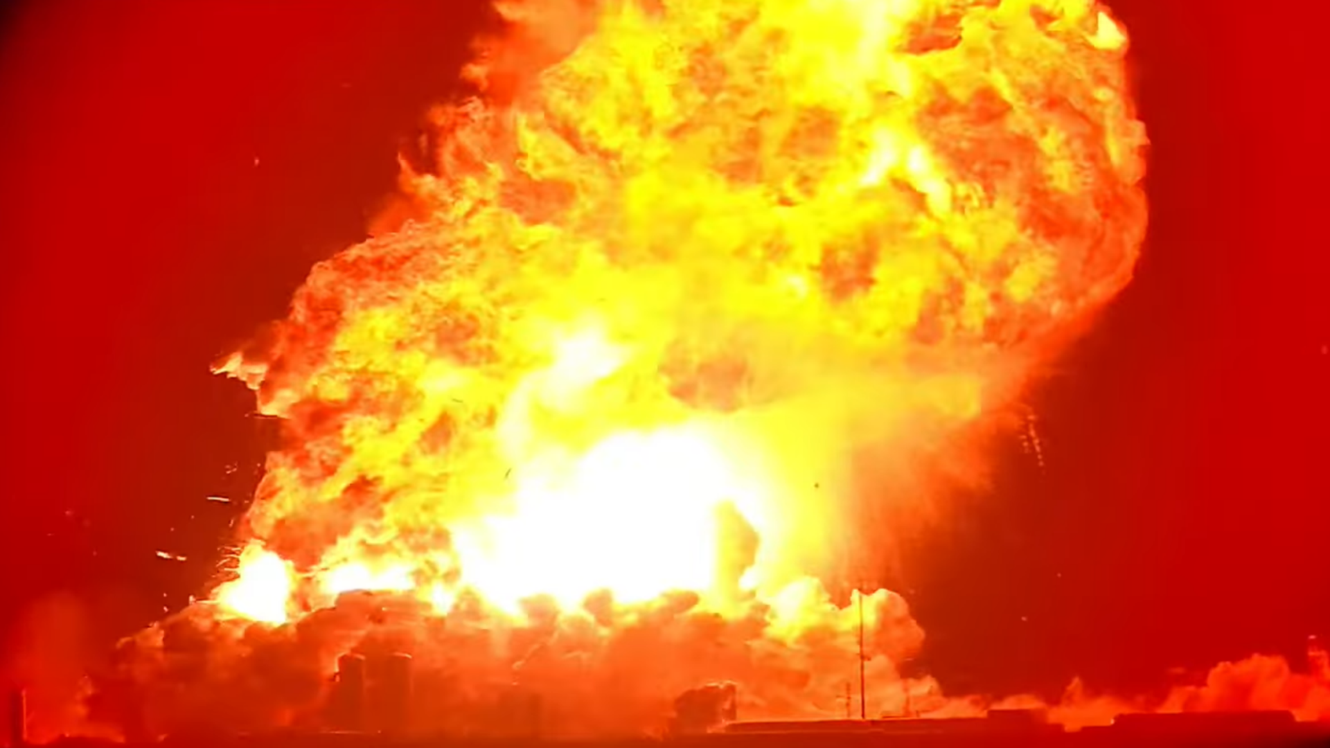 SpaceX rocket being tested explodes into giant fireball