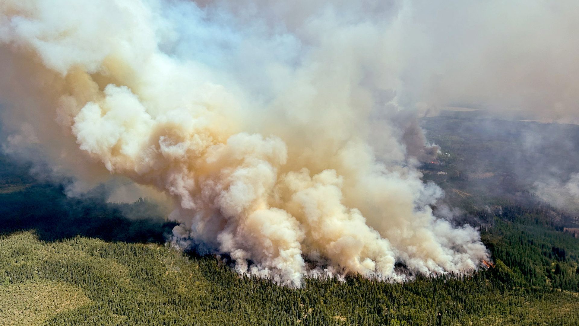 More than 90 wildfires are out of control in Canada